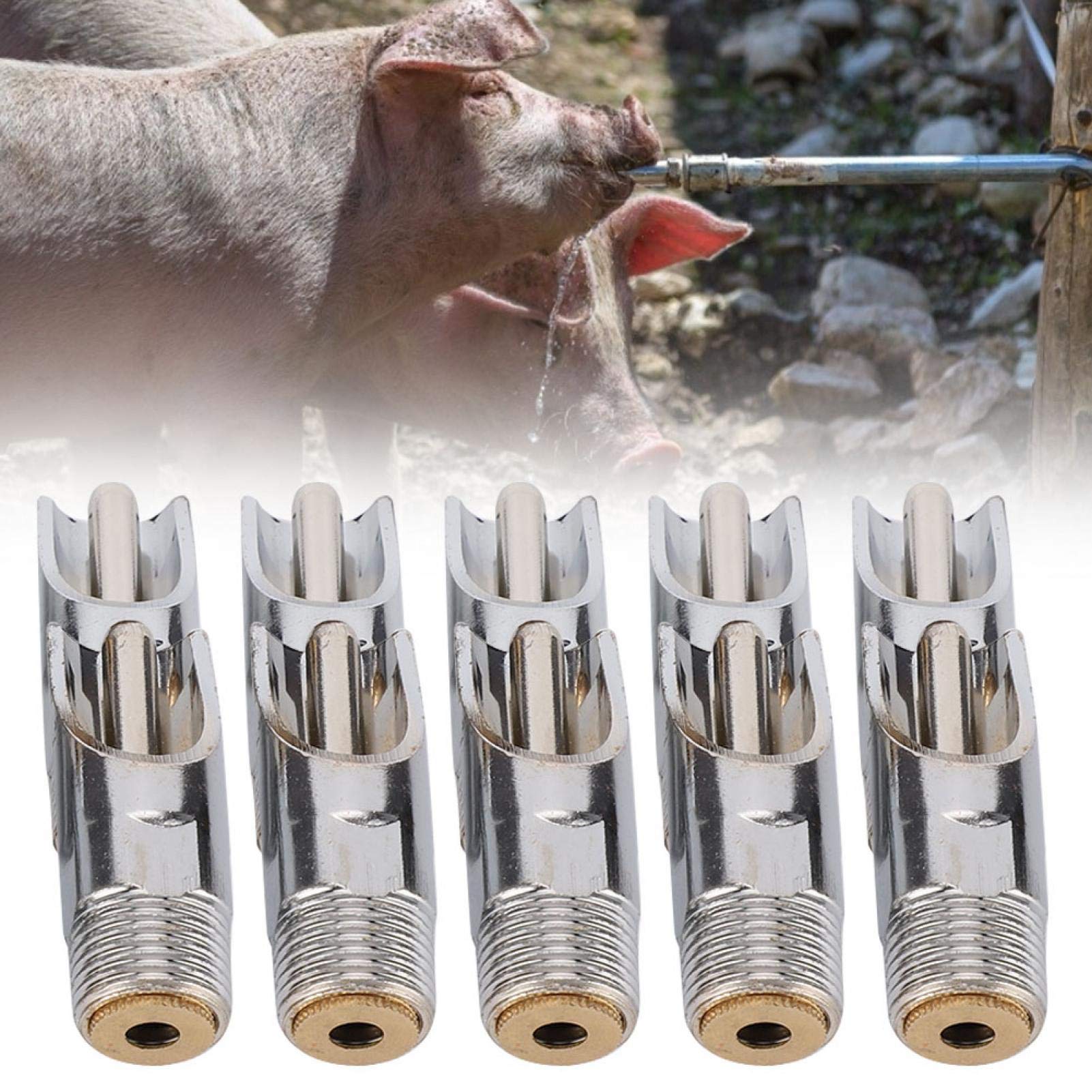 Kuuleyn Abbeveratoio Maiali Duckbill Metallo 10 Pezzi Antiruggine