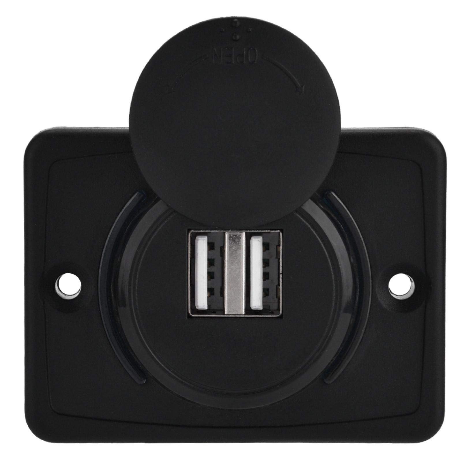 Kuuleyn presa USB auto doppia 5V 3.1A nera impermeabile