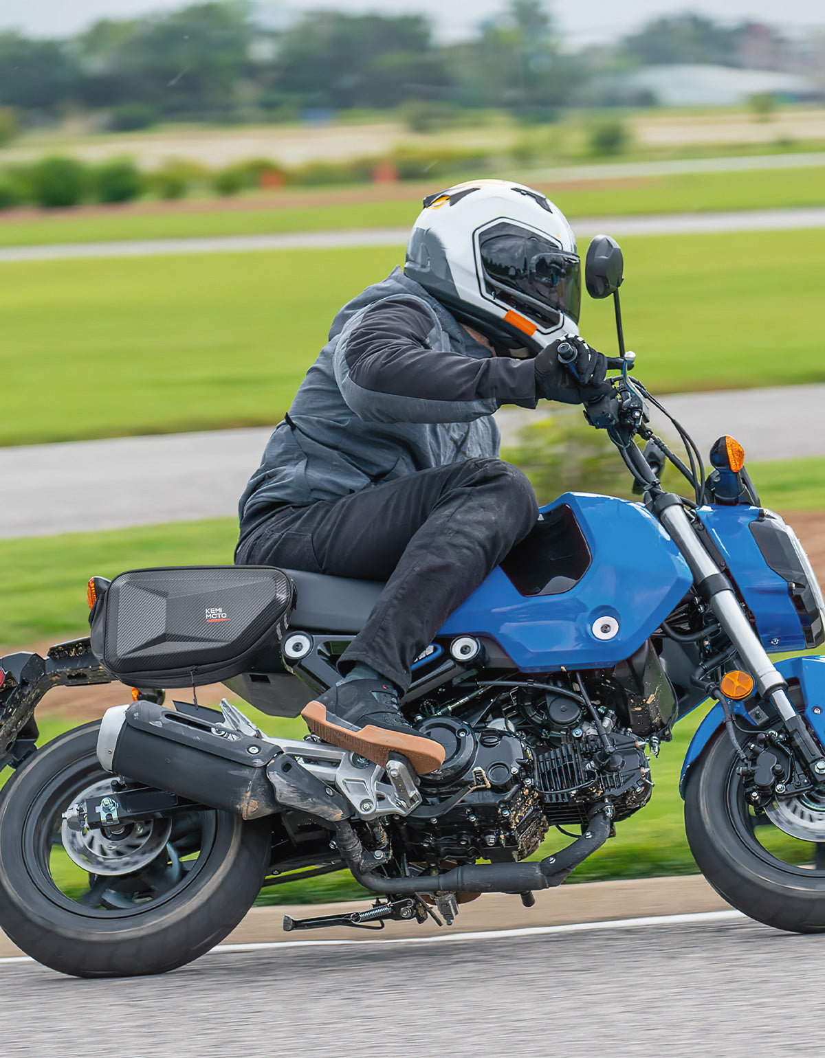Kemimoto Grom Navi borse laterali moto rigide estensibili 15L