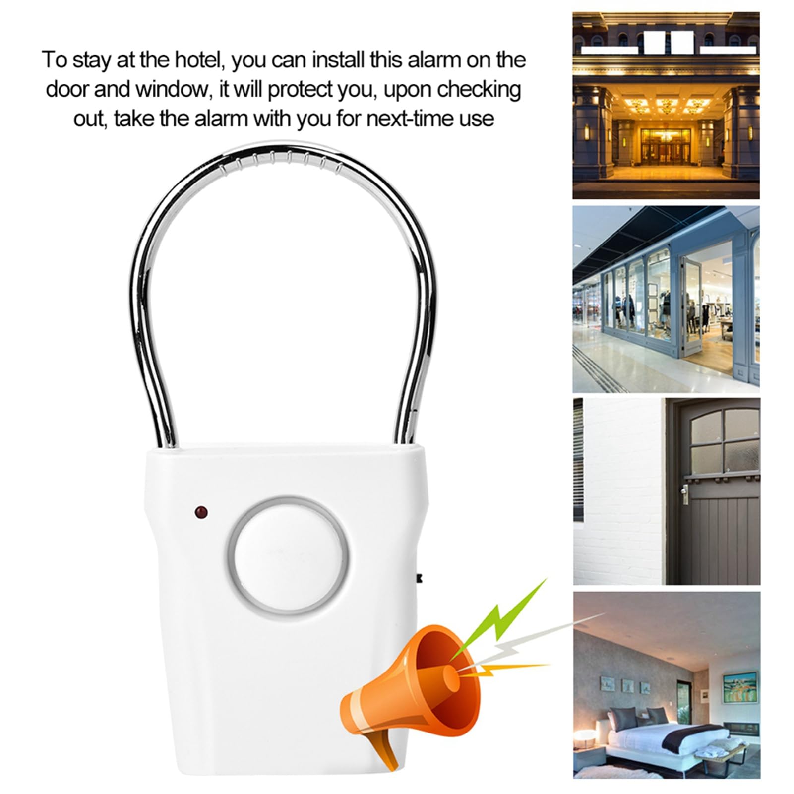 AOWINHIT Allarme Porta Sensore Vibrazione 120 dB
