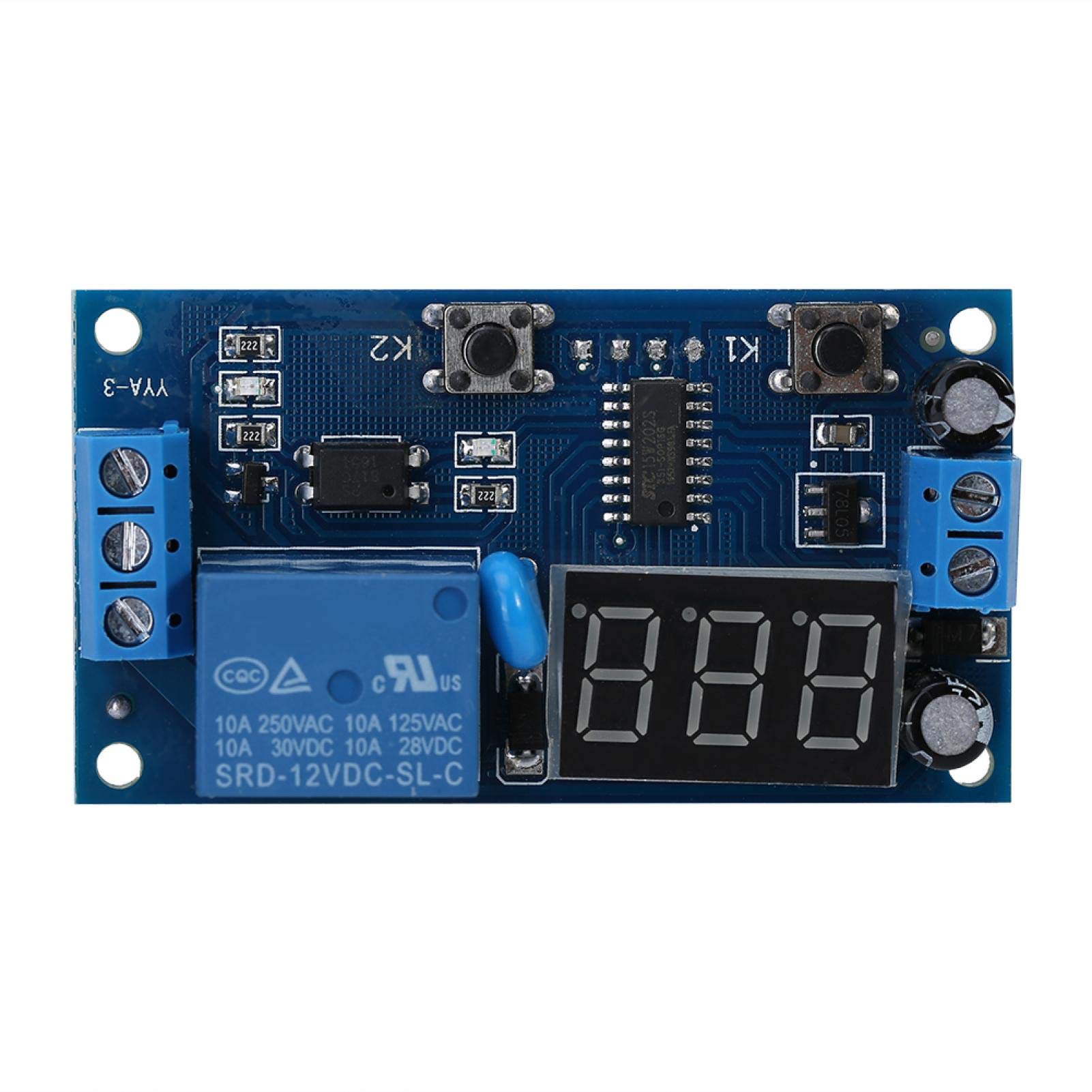 Kuuleyn Rele Temporizzatore Ciclico 12V DC con Display LED