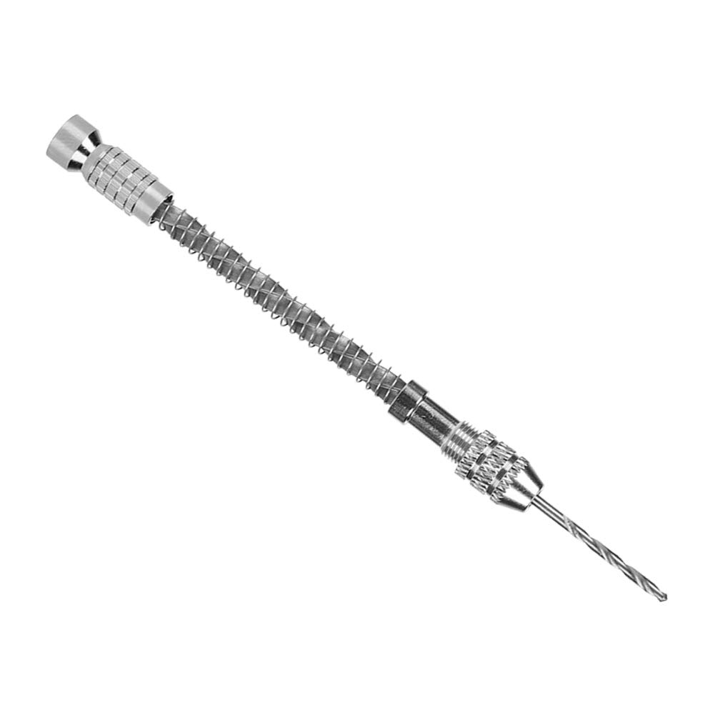 Kuuleyn Trapano a Mano Alluminio con 10 Punte Legno 1 Set