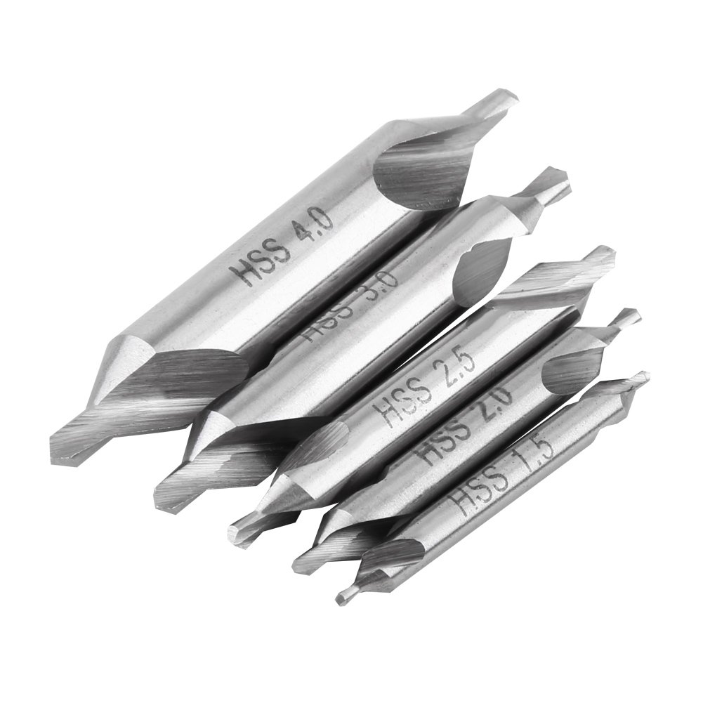 Kuuleyn set 5 punte a centrino 60° HSS 1,5-4 mm legno metallo