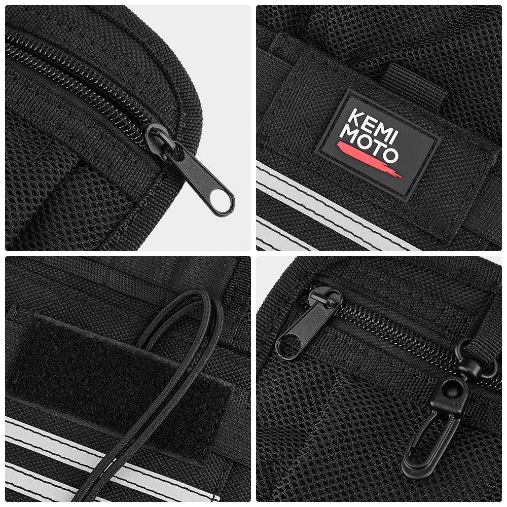 KEMIMOTO FHDTB131BK organizer borse laterali 2 pezzi multi-tasca