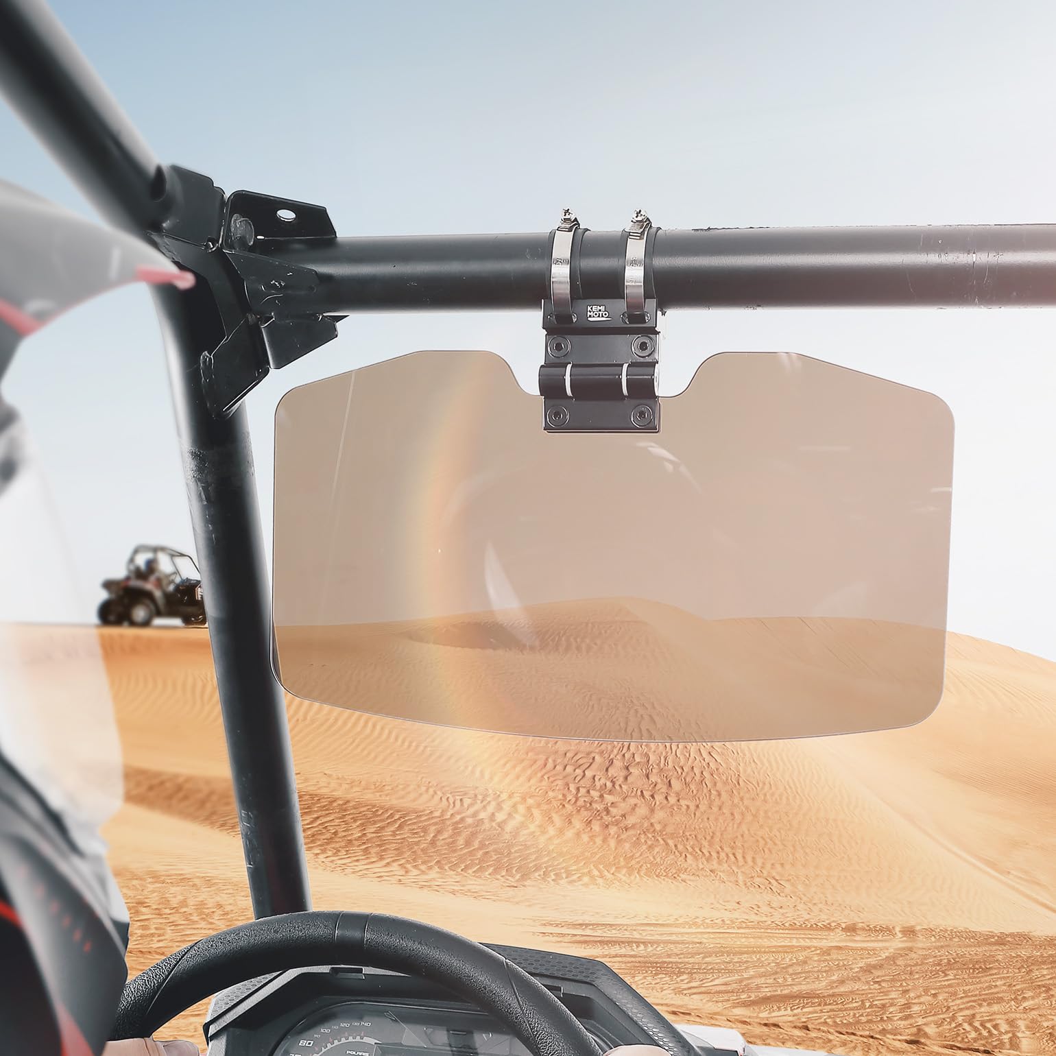 KEMIMOTO aletta parasole UTV con specchio 1 pezzo
