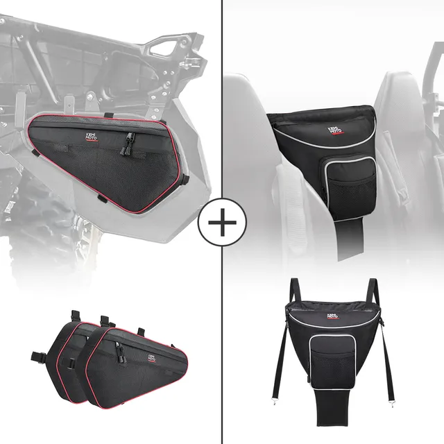 KEMIMOTO RZR XP 1000 borse portiera e tunnel set impermeabile