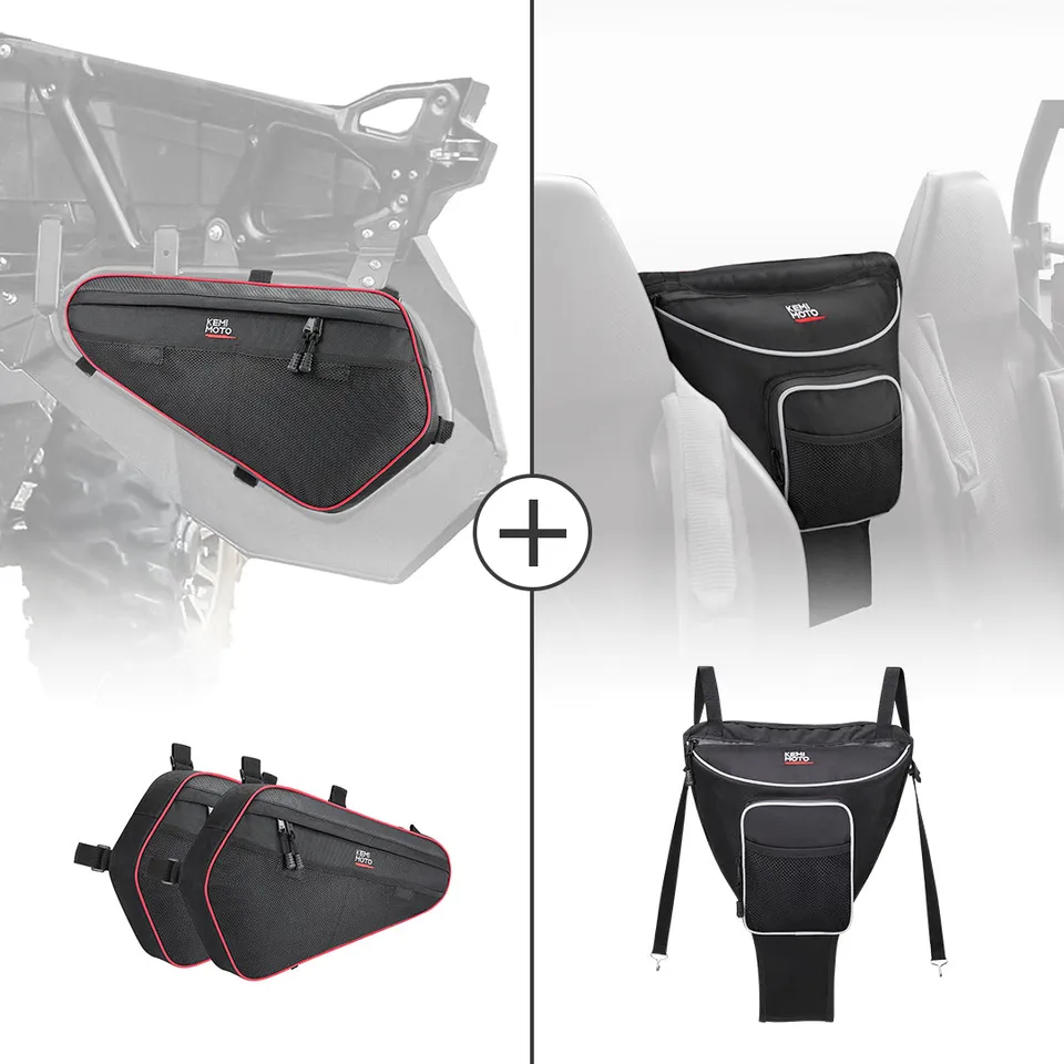KEMIMOTO RZR XP 1000 borse portiera e tunnel set impermeabile