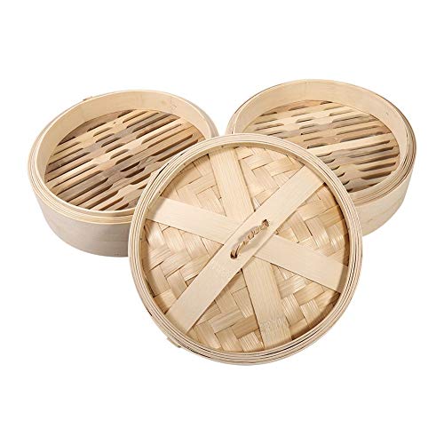 Kuuleyn vaporiera bambù 2 livelli 22 cm dim sum