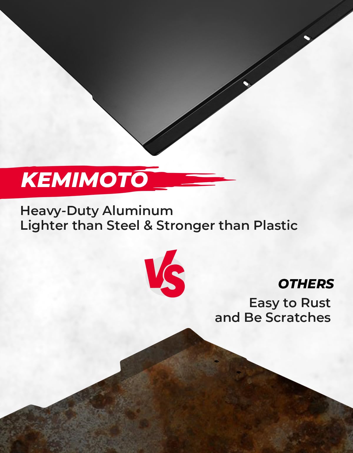 Kemimoto RZR PRO XP4 tetto alluminio 2 pezzi nero