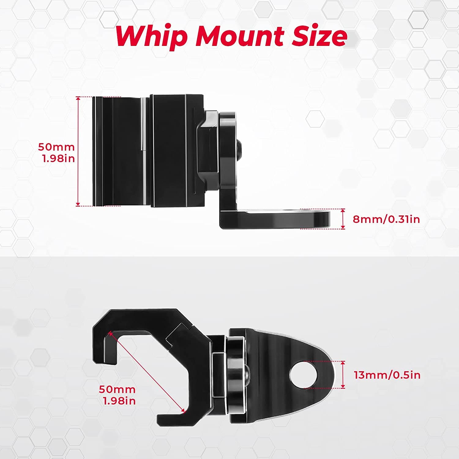 KEMIMOTO Supporto Antenna Whip Cage Alluminio