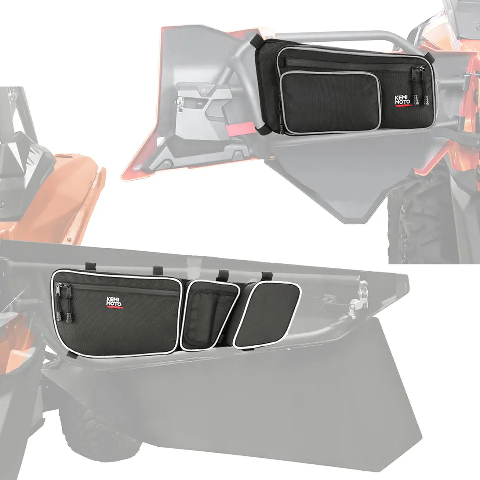 KEMIMOTO Maverick X3 Max Borse Porta Bordo Bianco 4pz