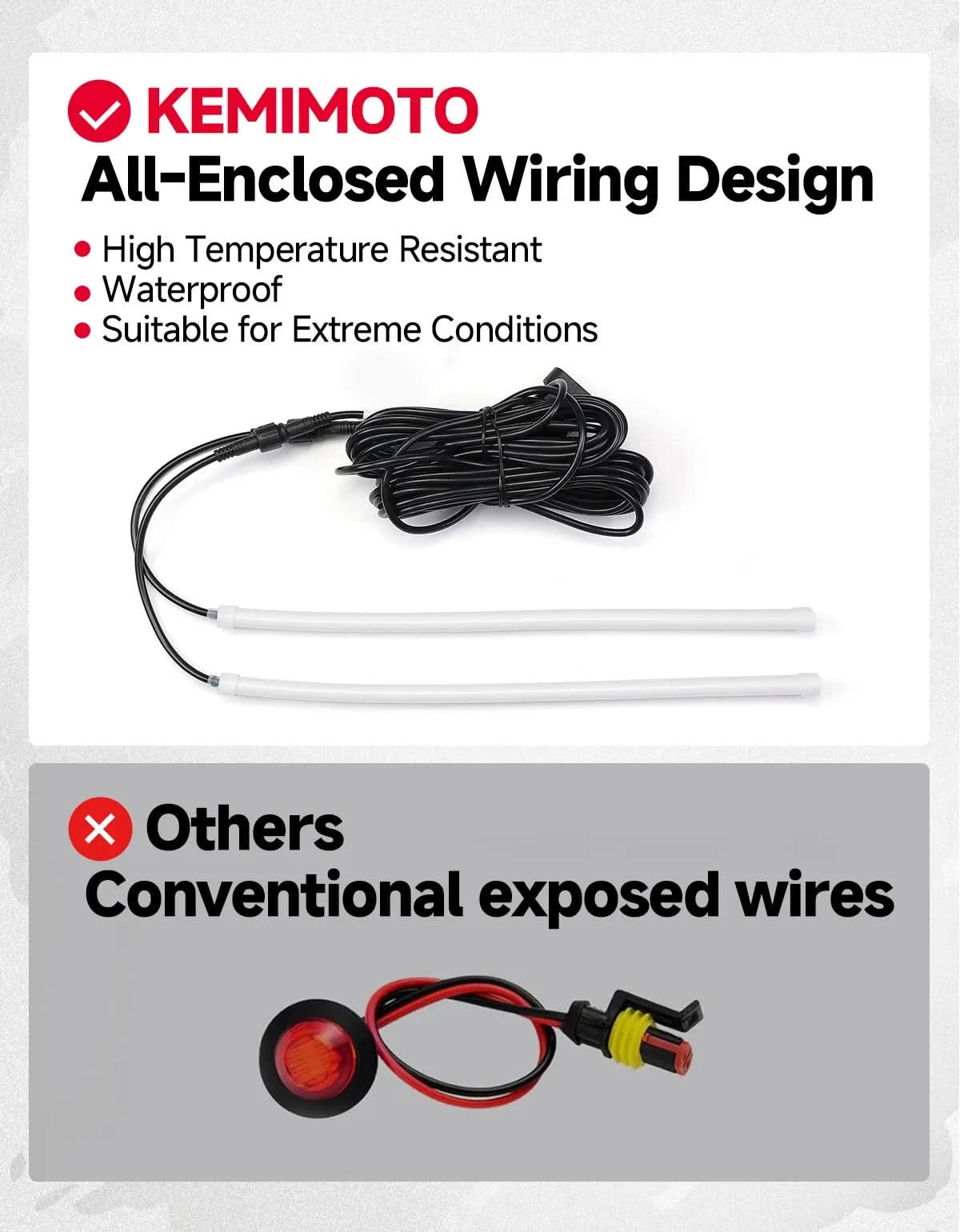 KEMIMOTO Xpedition kit frecce LED UTV 12V con clacson