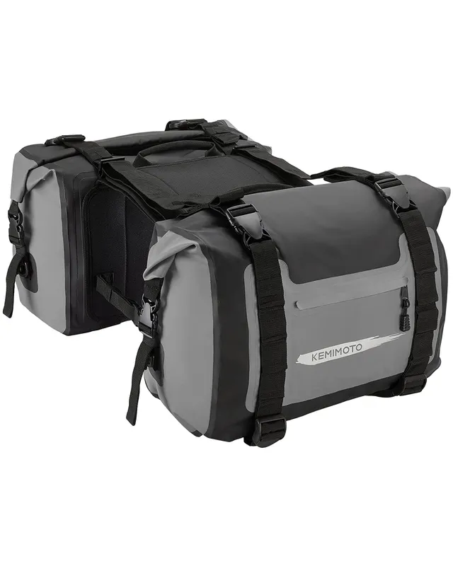 KEMIMOTO Borse Laterali Moto Impermeabili 50L 25Lx2