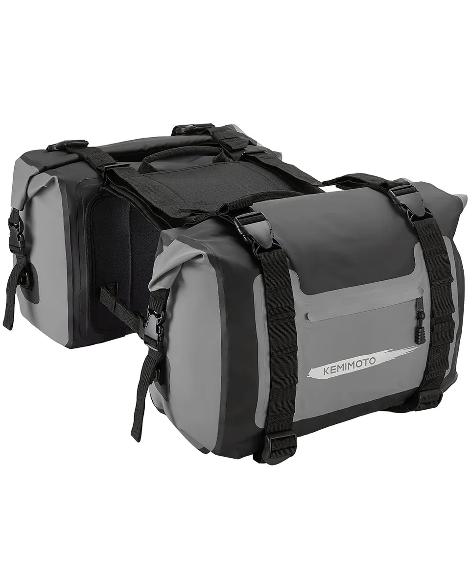 KEMIMOTO Borse Laterali Moto Impermeabili 50L 25Lx2