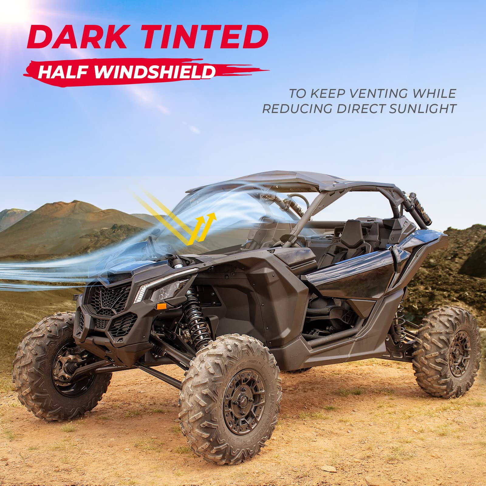 Kemimoto Maverick X3 mezzo parabrezza anteriore policarbonato