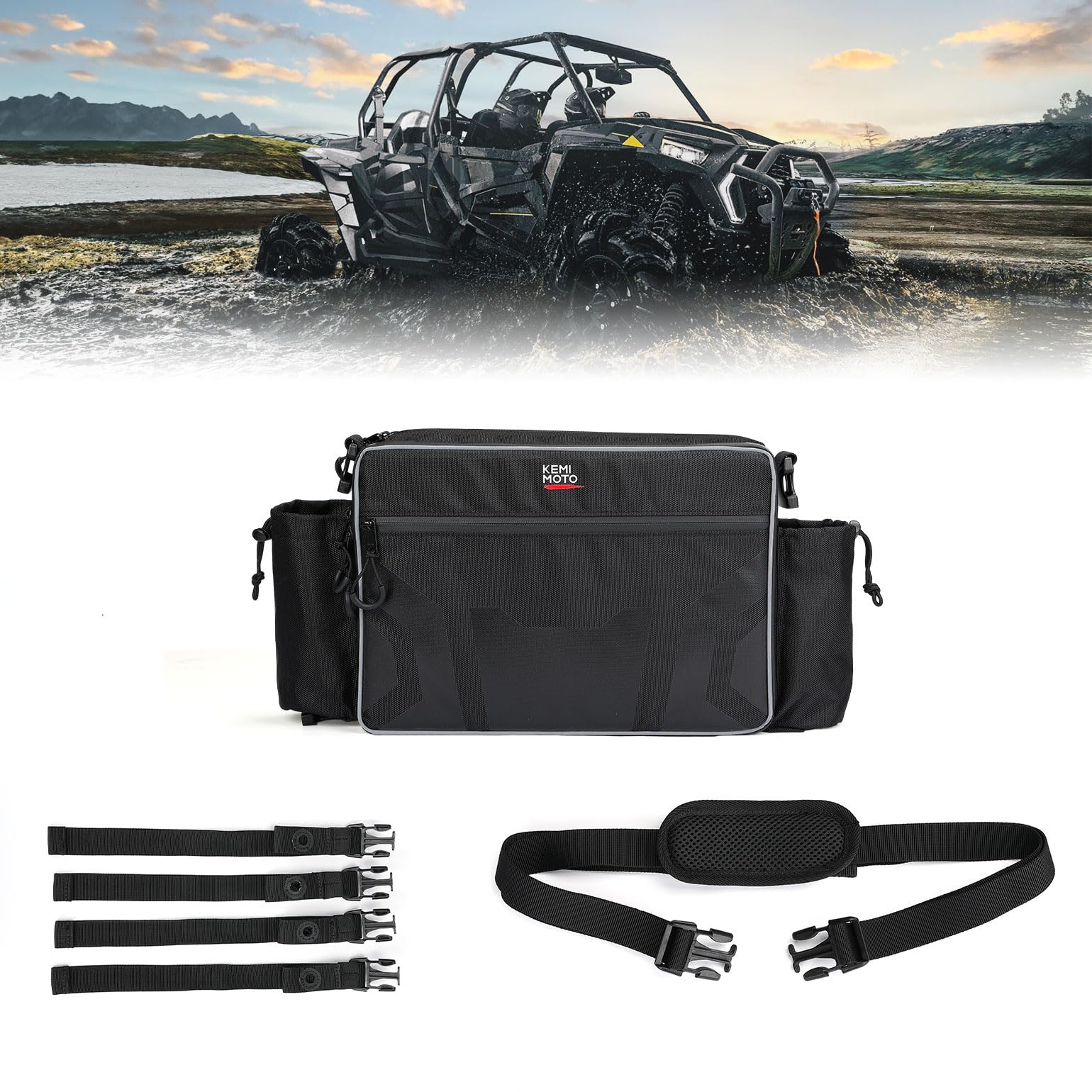 KEMIMOTO borsa portaoggetti posteriore UTV impermeabile