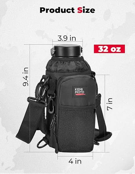 KEMIMOTO Borsa Portaborraccia 40 oz Tracolla 600D