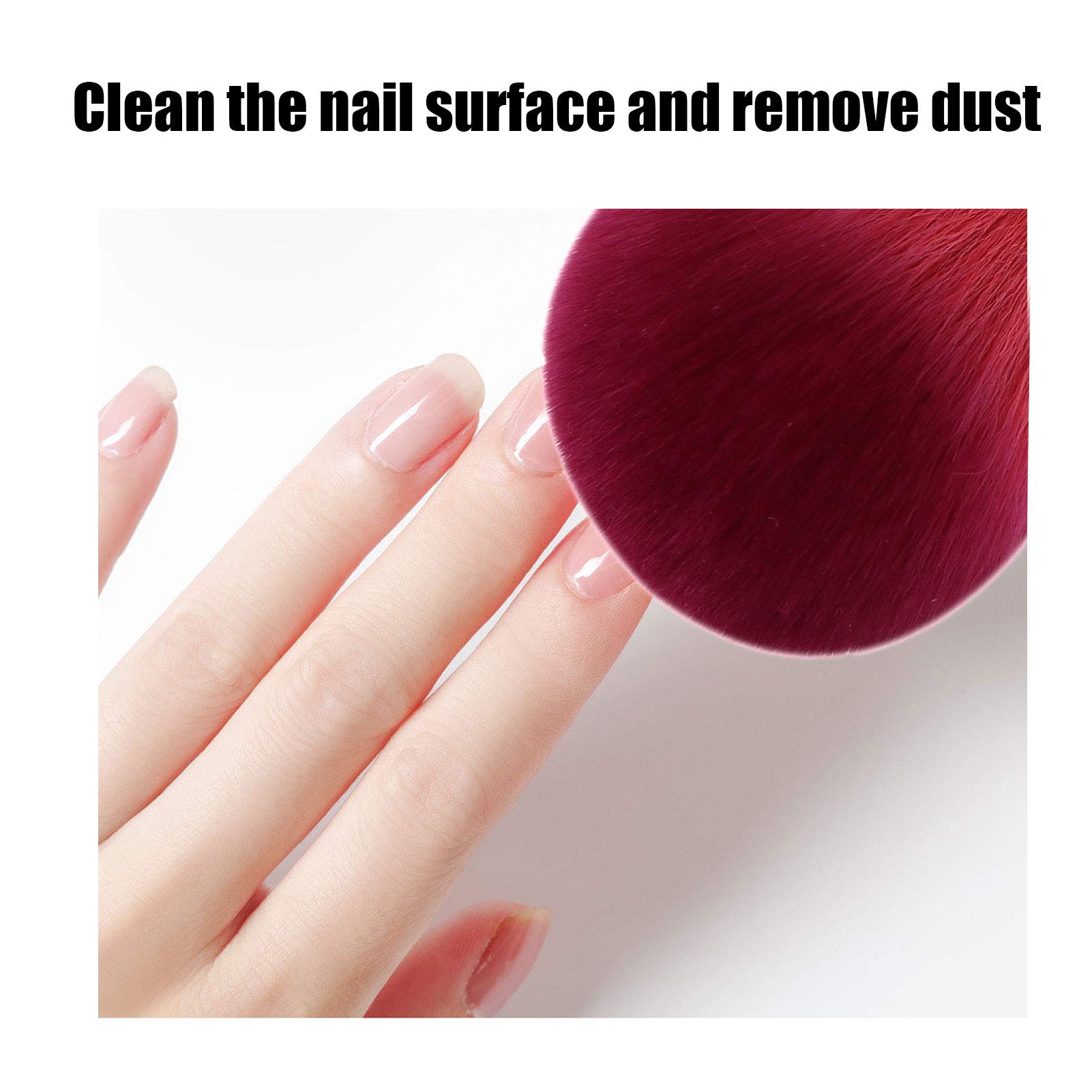 Kuuleyn Pennello Rosso Cipria Nail Art Sintetico