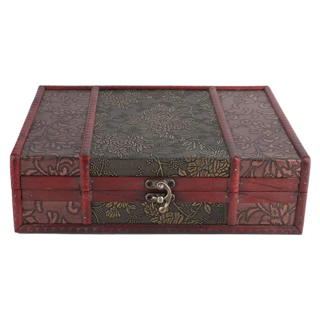 Kuuleyn Scatola Gioielli Legno Vintage con Chiusura Lega