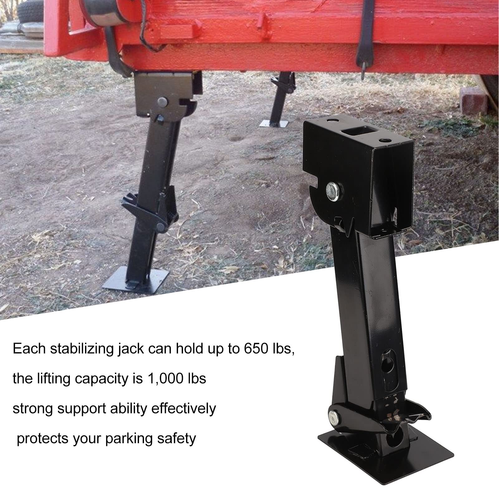 AOWINHIT Martinetto Stabilizzatore 290-455 mm 1000 lb