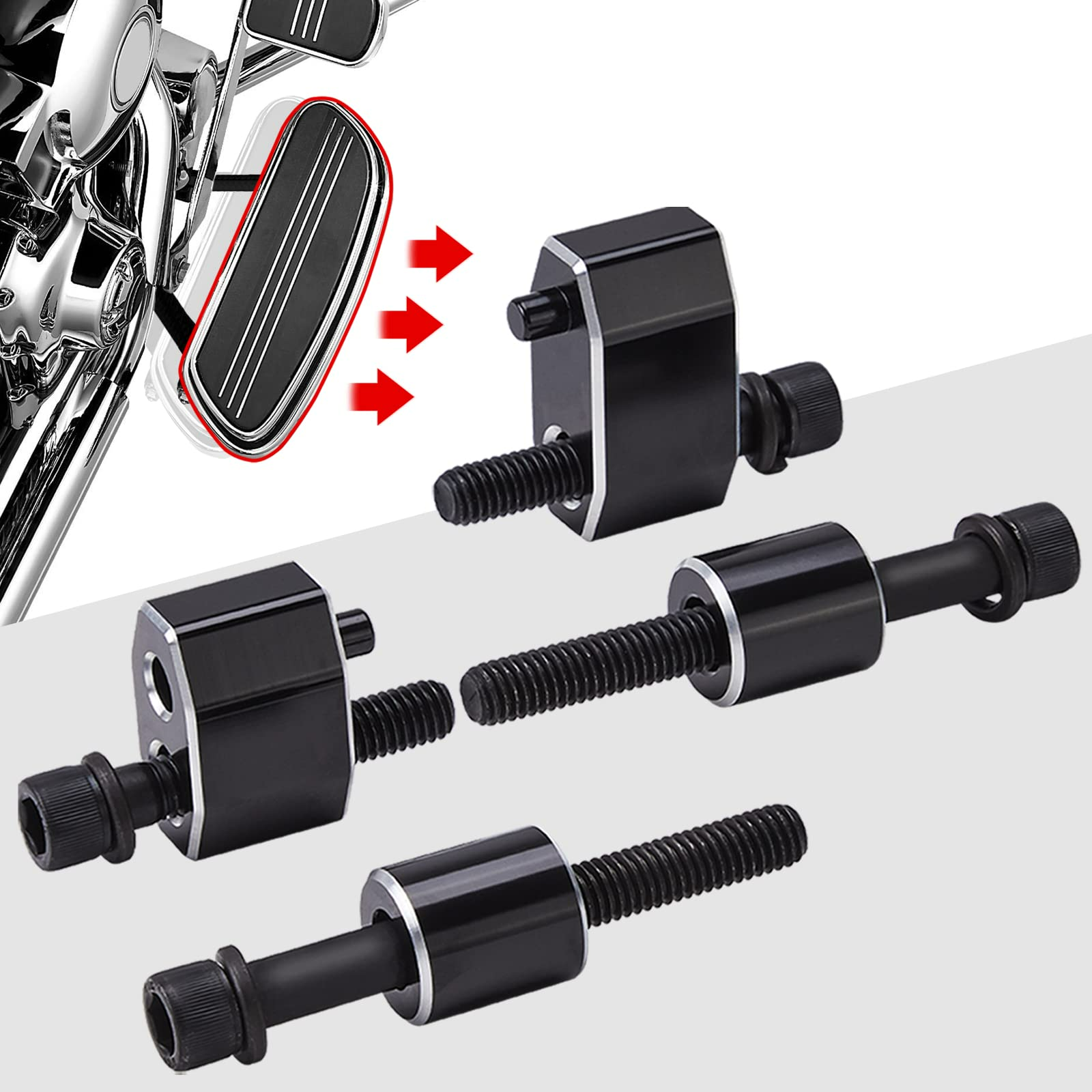Kemimoto Harley Touring estensori pedane 1 pollice alluminio