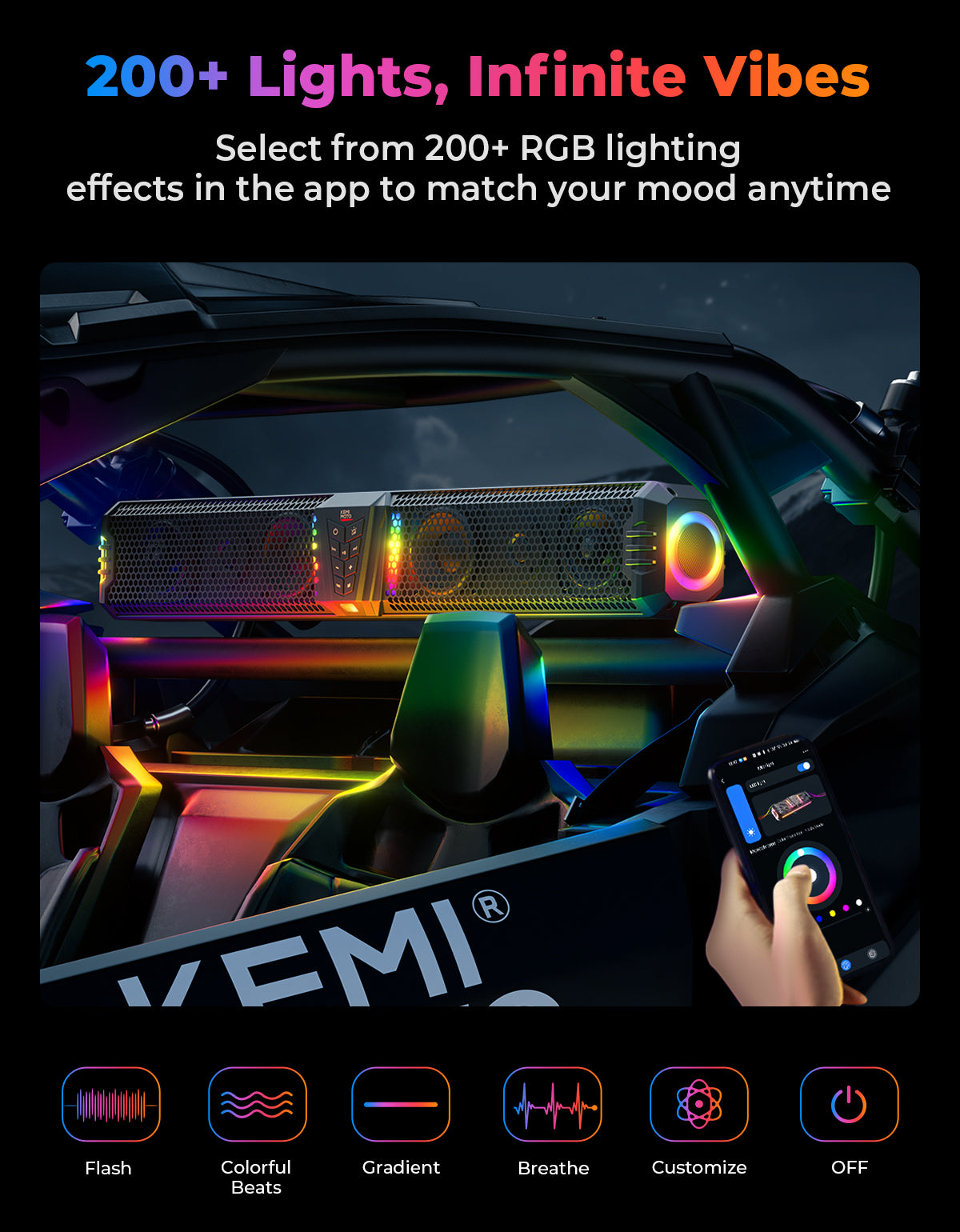 KEMIMOTO Midnight 80 Gen1.5 Soundbar 32 Pollici RGB 240W