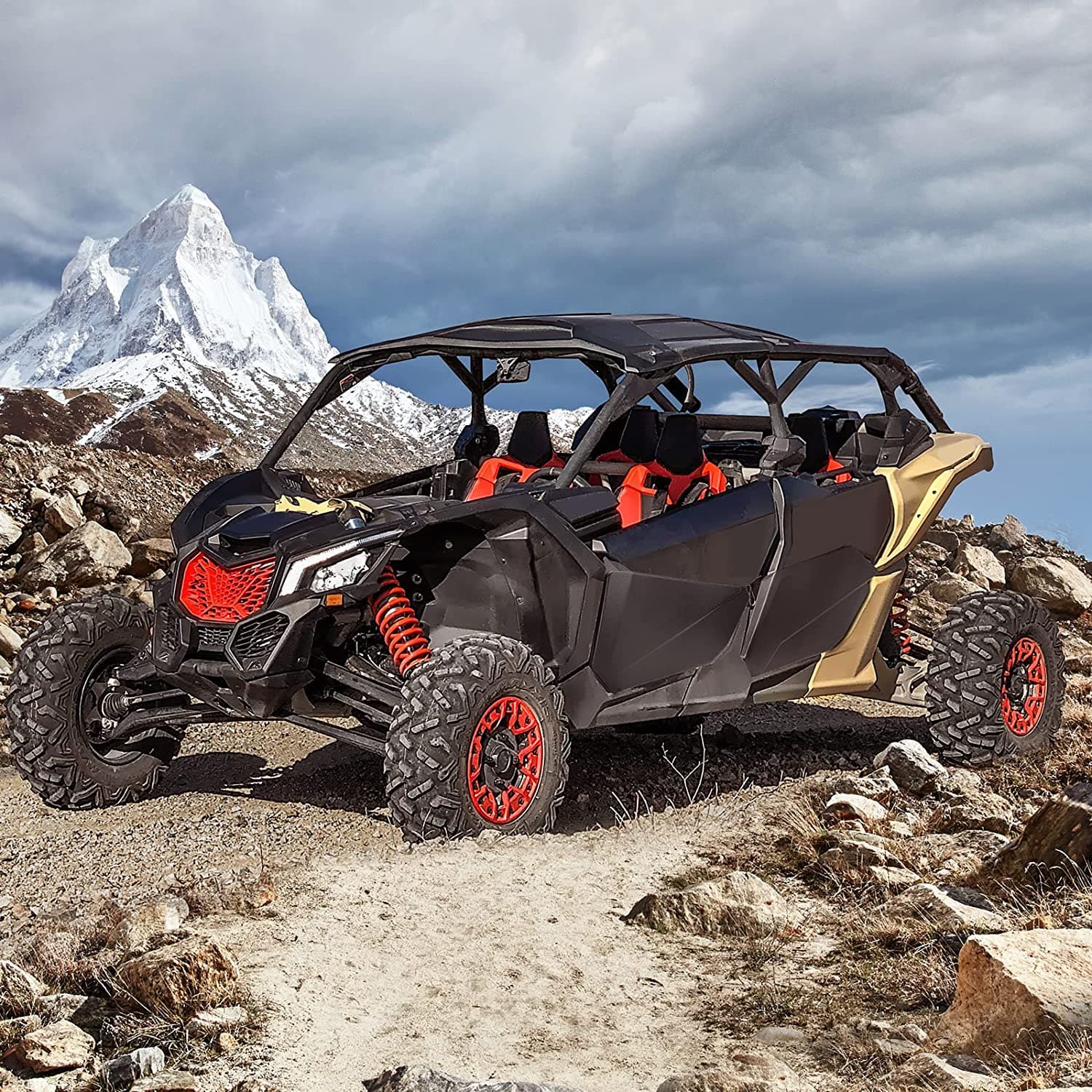 KEMIMOTO Pannelli Porta Inferiori Maverick X3 MAX 4pz Acciaio