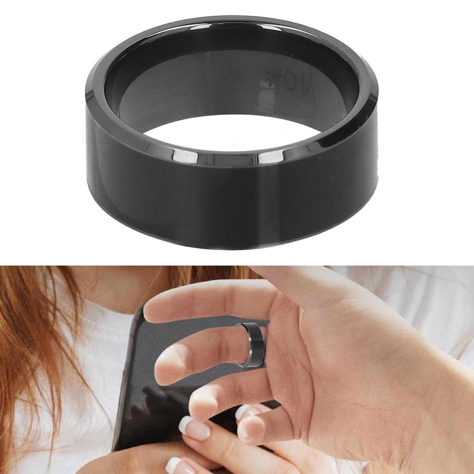 AOWINHIT Smart anello NFC ceramica zirconio NTAG216