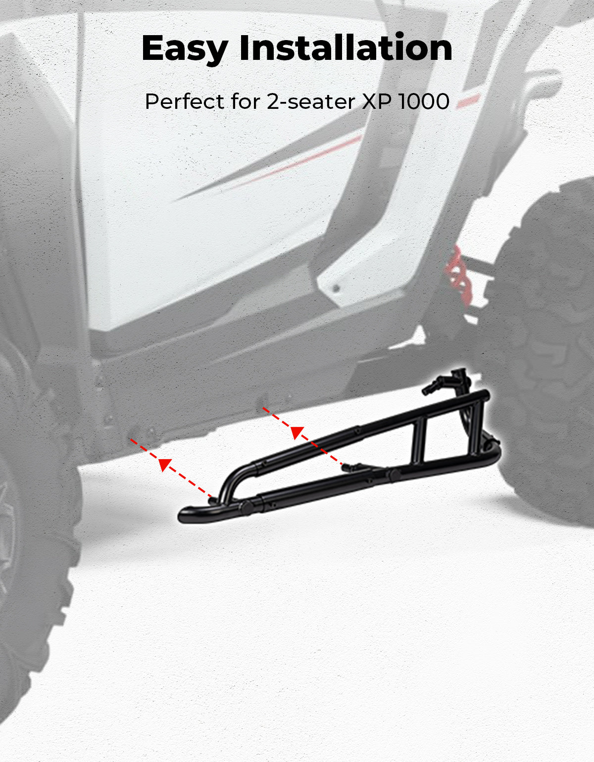 KEMIMOTO RZR XP 1000 pedane acciaio 2 posti 2024-2025