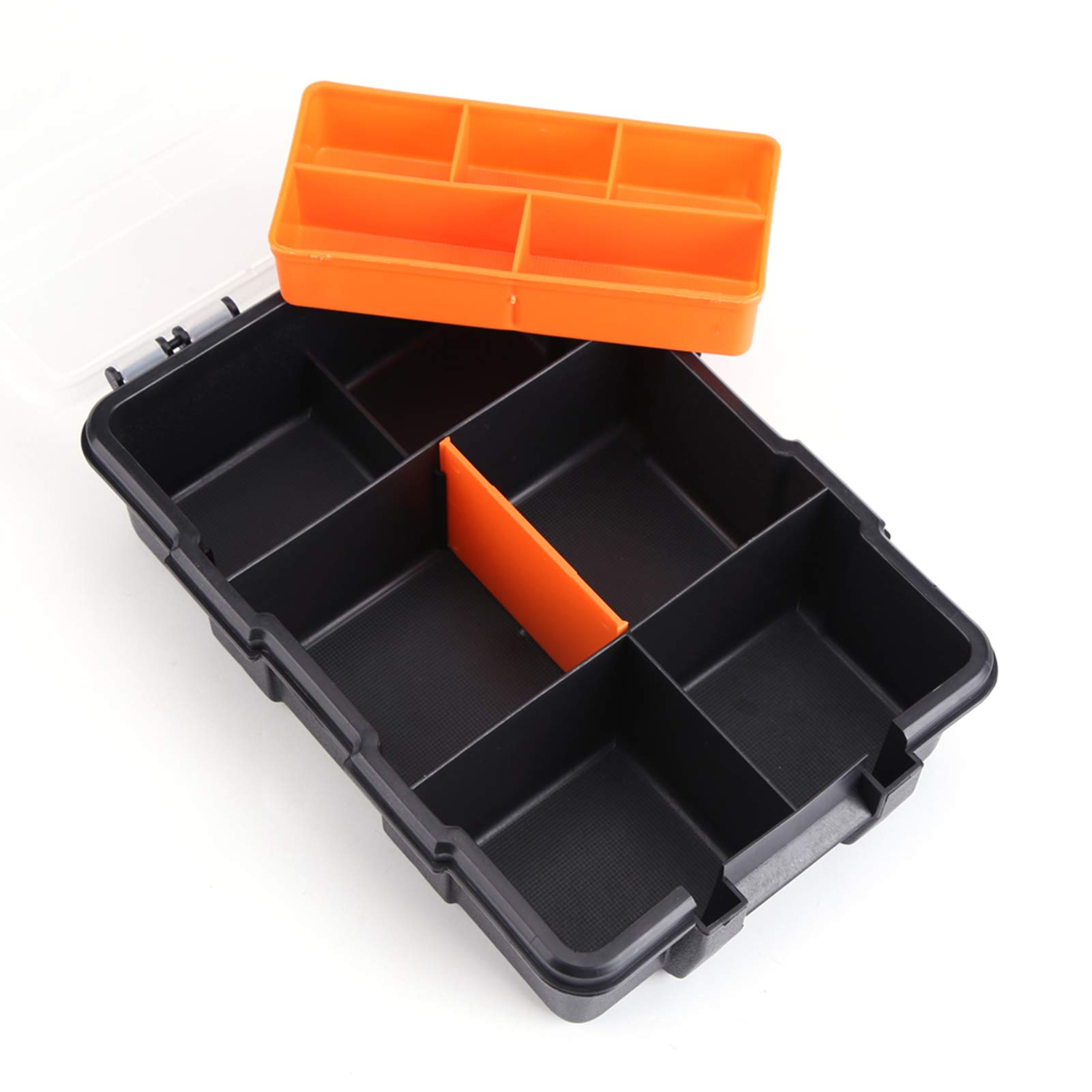 Kuuleyn Cassetta 22x15,6x6 cm Portautensili Nero Arancio