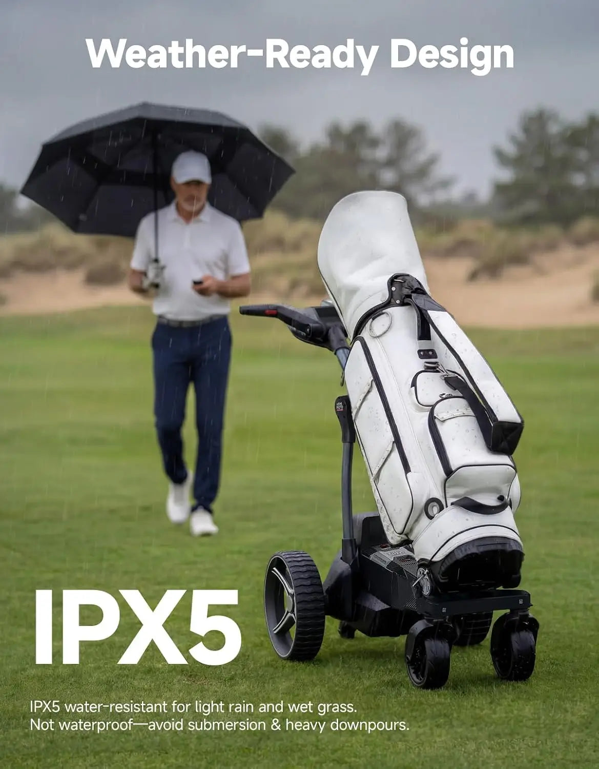 KEMIMOTO ApexAI Auto-Follow carrello golf elettrico telecomando