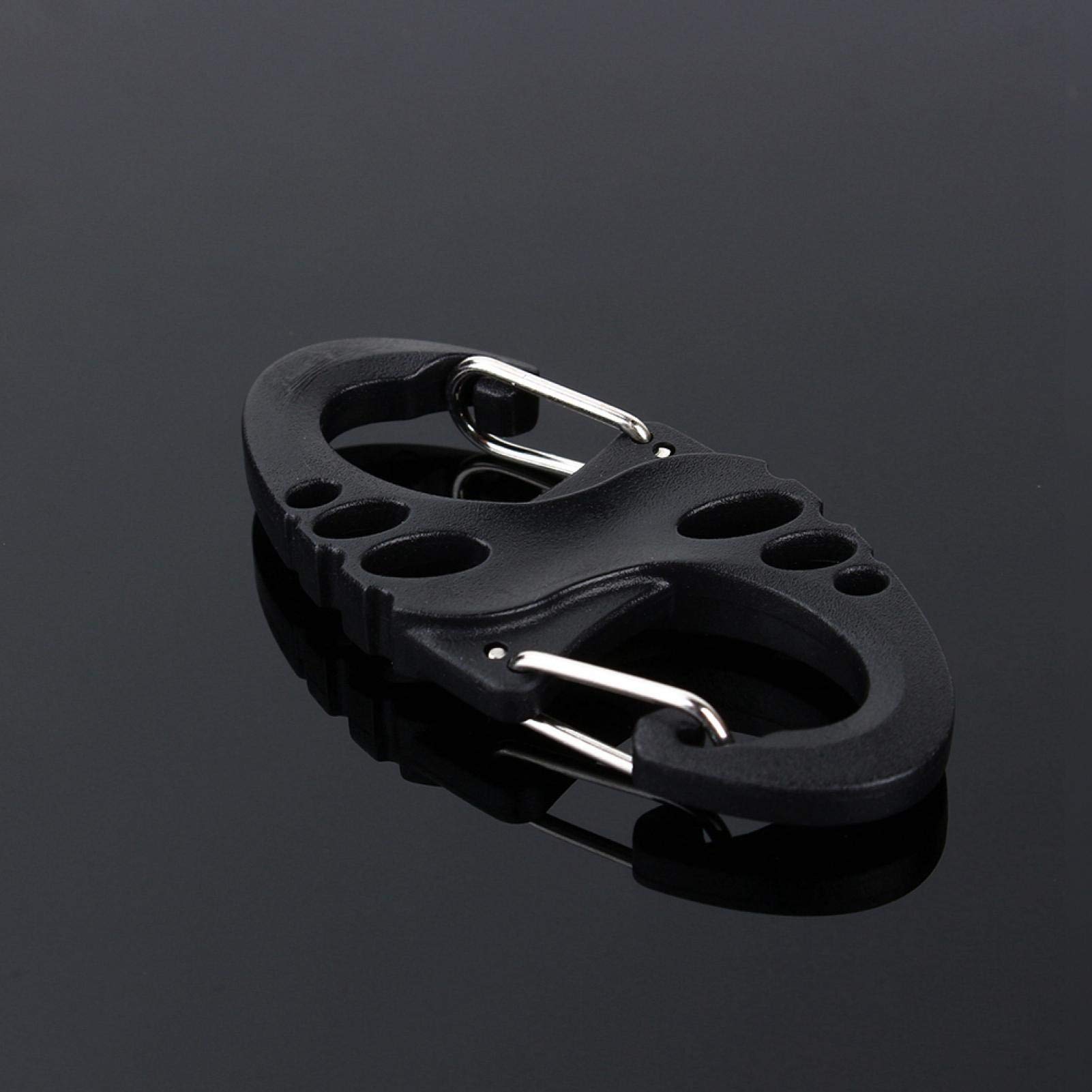 Kuuleyn Moschettone Tipo S Portachiavi Nero 49 mm