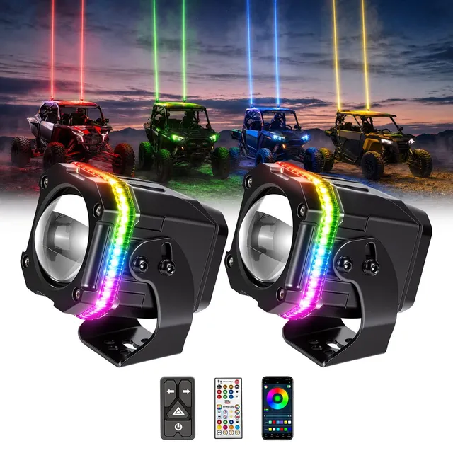 Kemimoto RGB Whipless luci led UTV ATV con freccia