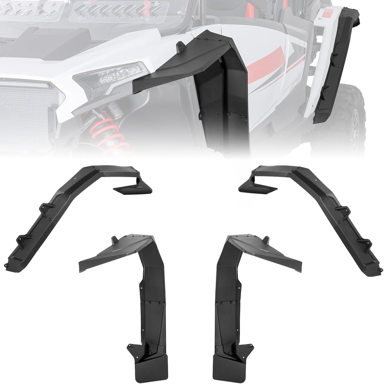 Kemimoto RZR XP 4 1000 parafanghi estesi 8,5" 4 pezzi
