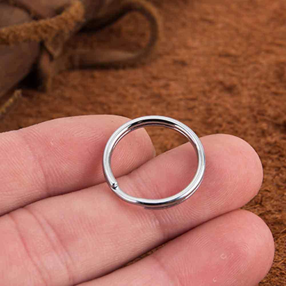 AOWINHIT Anelli portachiavi acciaio 22 mm 10 pezzi