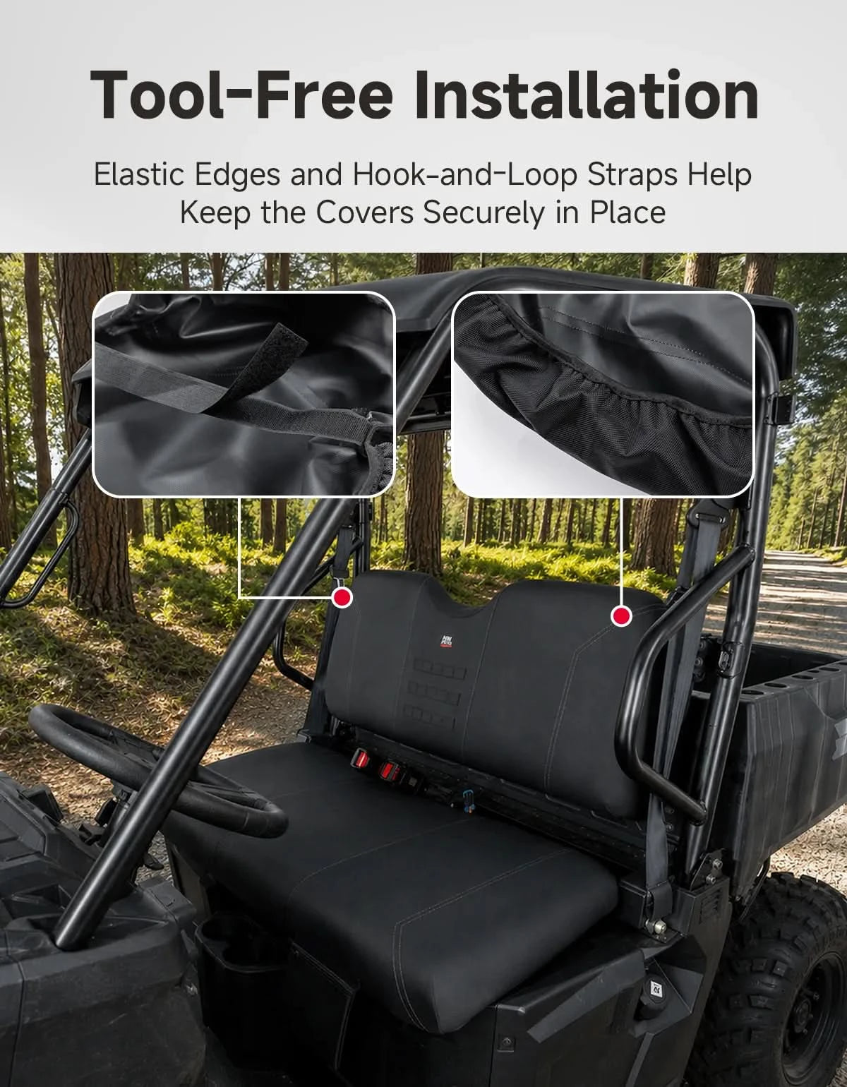 KEMIMOTO Ranger 500 coprisedili oxford 1680D con tasche