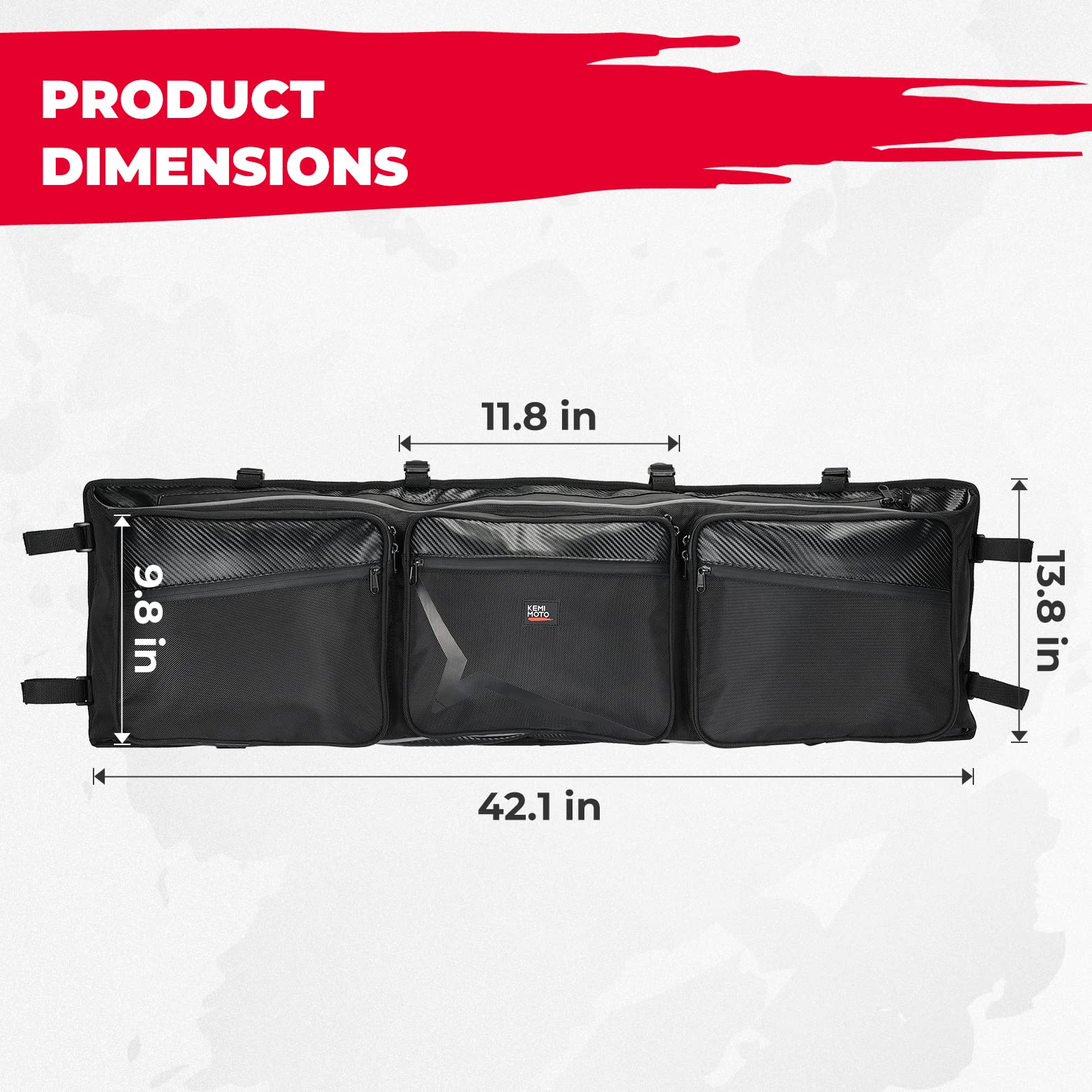 KEMIMOTO Borsa Sottotetto ZForce 950 16L Impermeabile