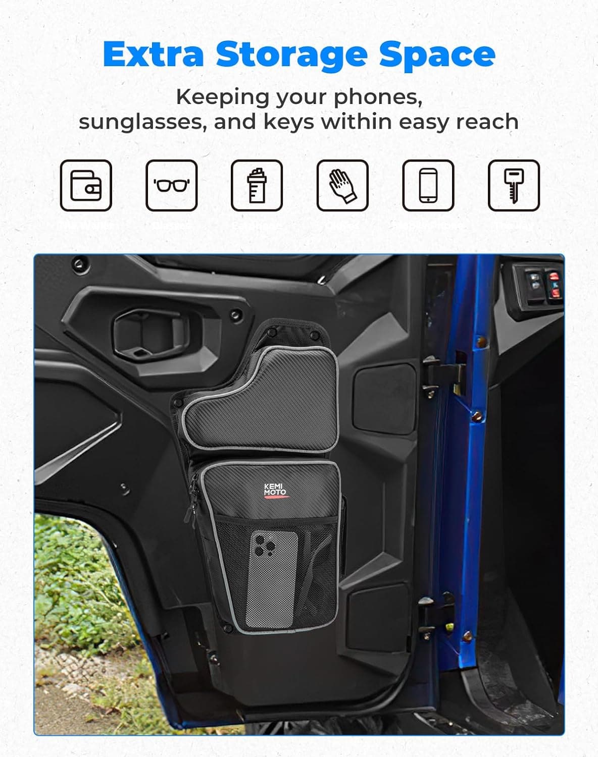 KEMIMOTO General 1000 borsa porta anteriore 2 pezzi