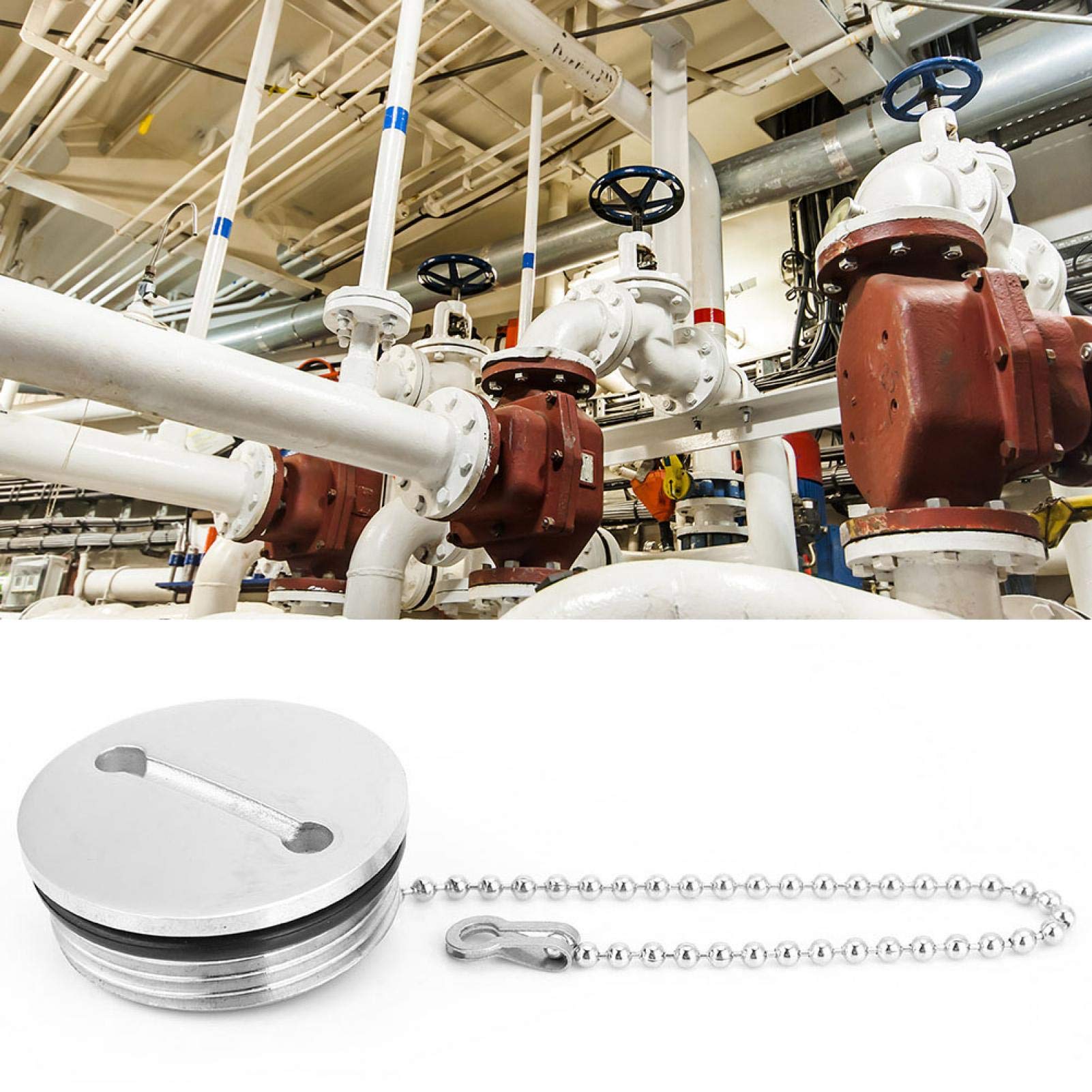 Kuuleyn tappo carburante barca inox 316 con catena