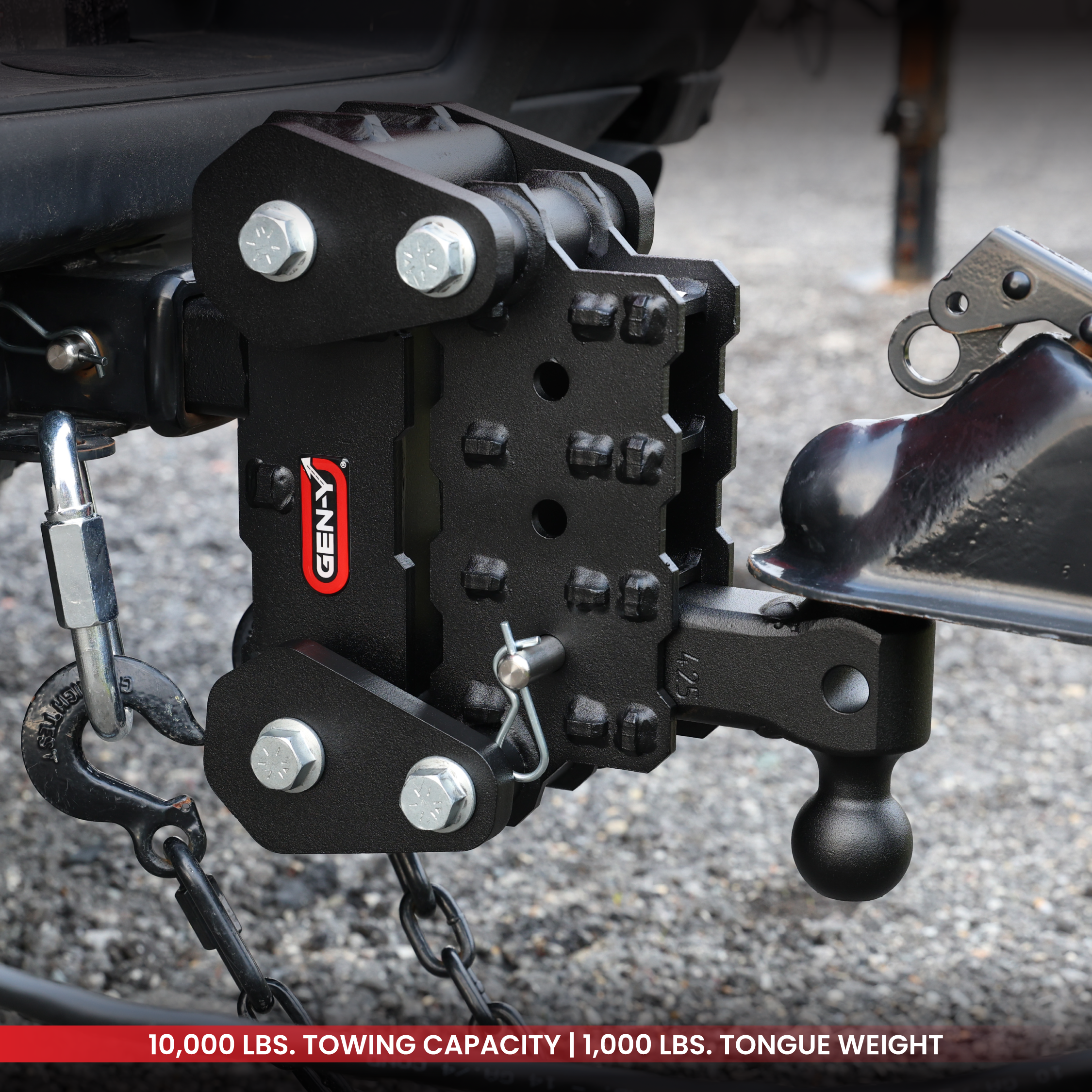 GEN-Y PHANTOM-XT 10K gancio traino regolabile 2" Torsion-Flex