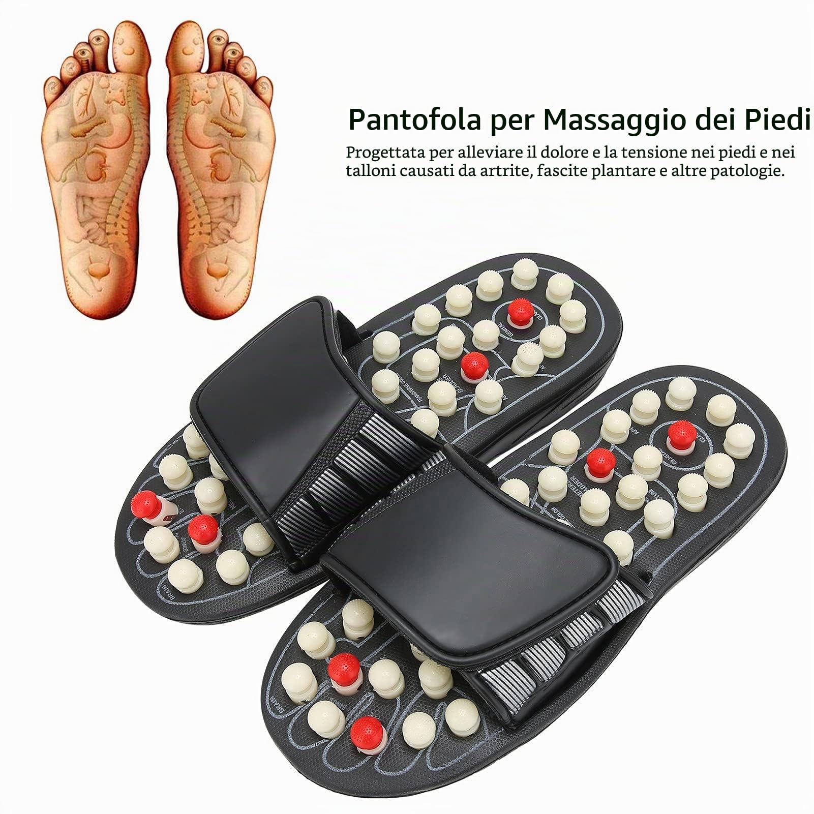 Hapivida pantofole massaggianti riflessologia 42-43