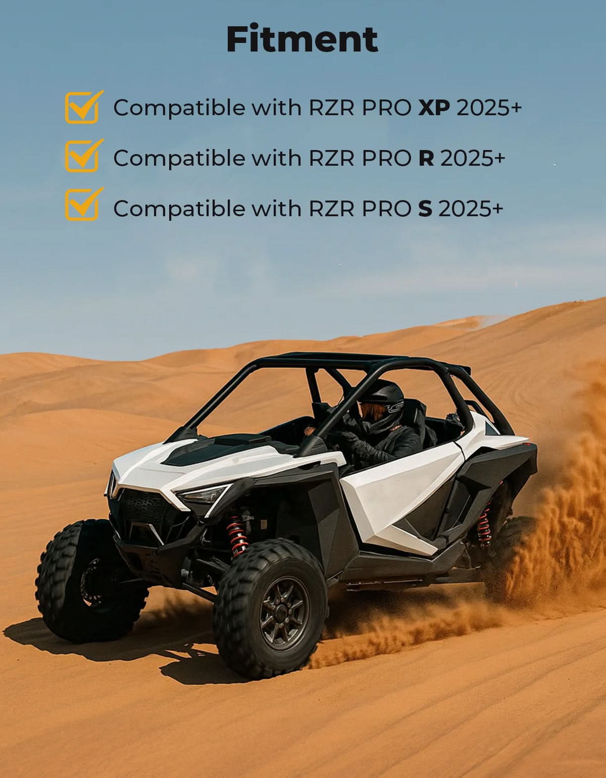 KEMIMOTO RZR 2025 borse portiera anteriore 6Q con ginocchiere