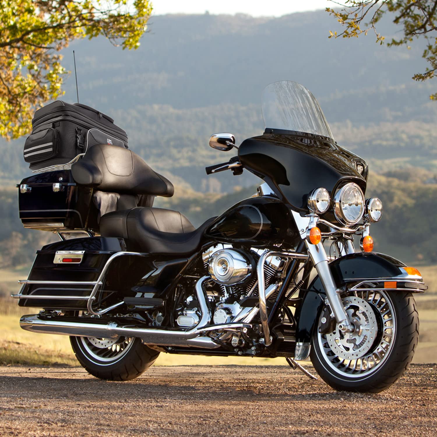 KEMIMOTO Tour-Pack borsa moto posteriore espandibile