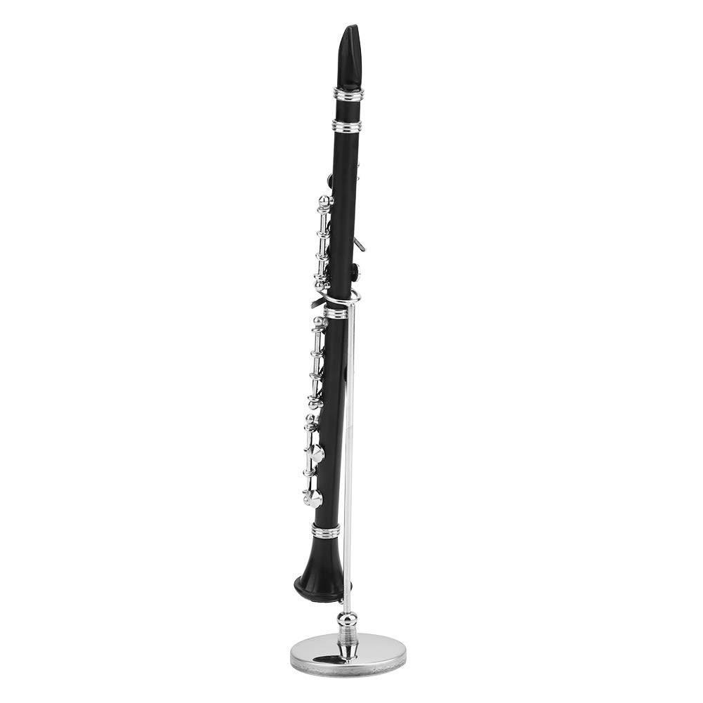 Hapivida clarinetto miniatura modellino 16 cm nero #1 metallo
