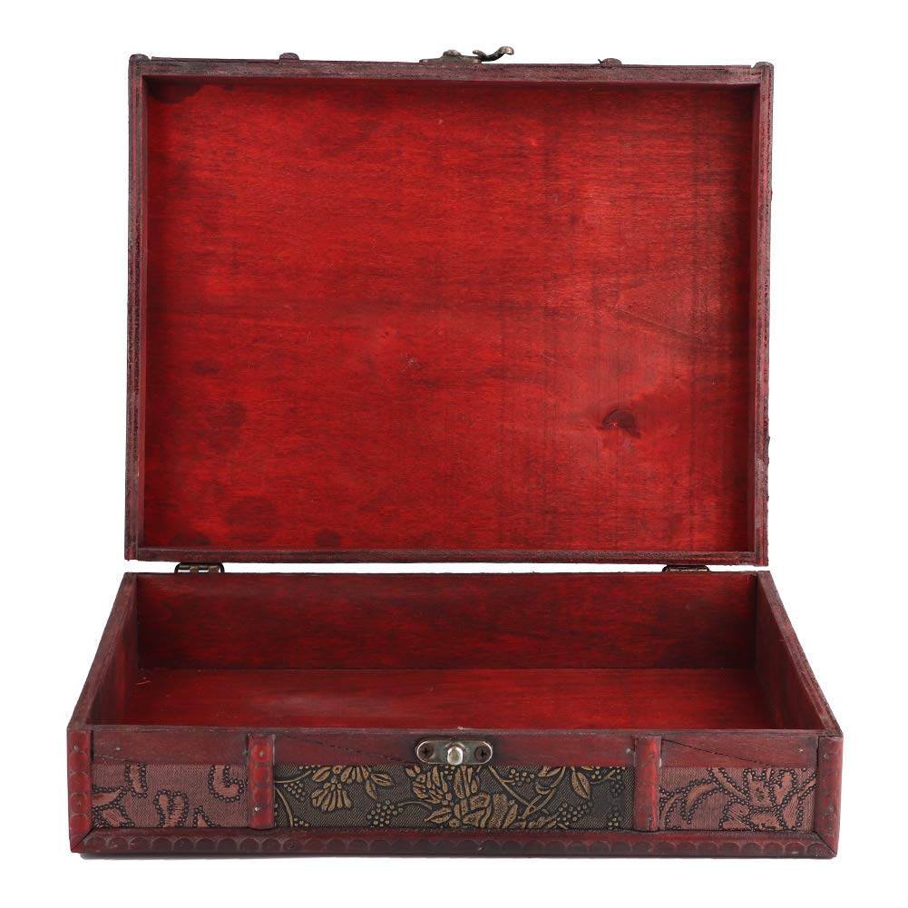 Kuuleyn Scatola Gioielli Legno Vintage con Chiusura Lega