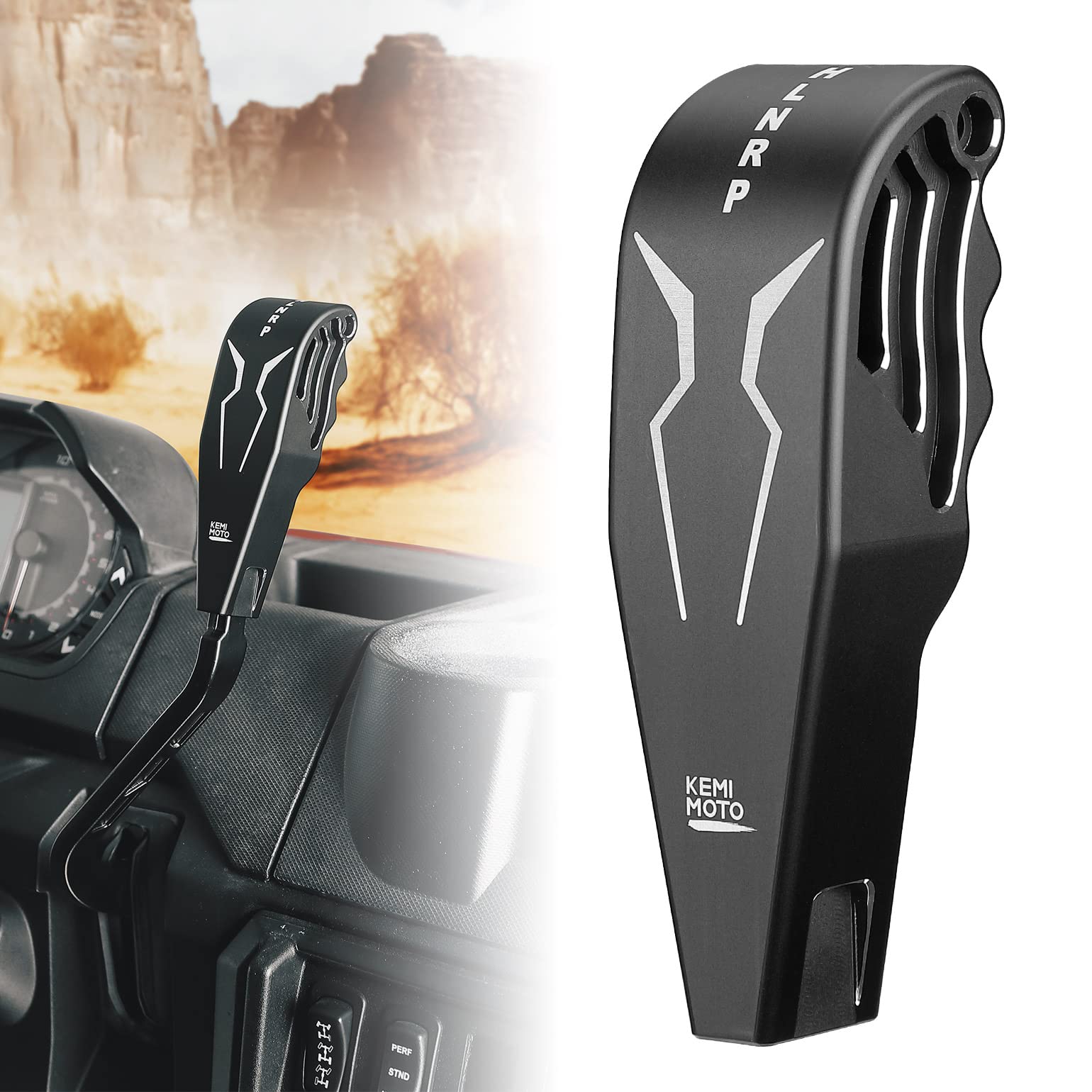 KEMIMOTO pomello cambio alluminio Ranger 1000 nero