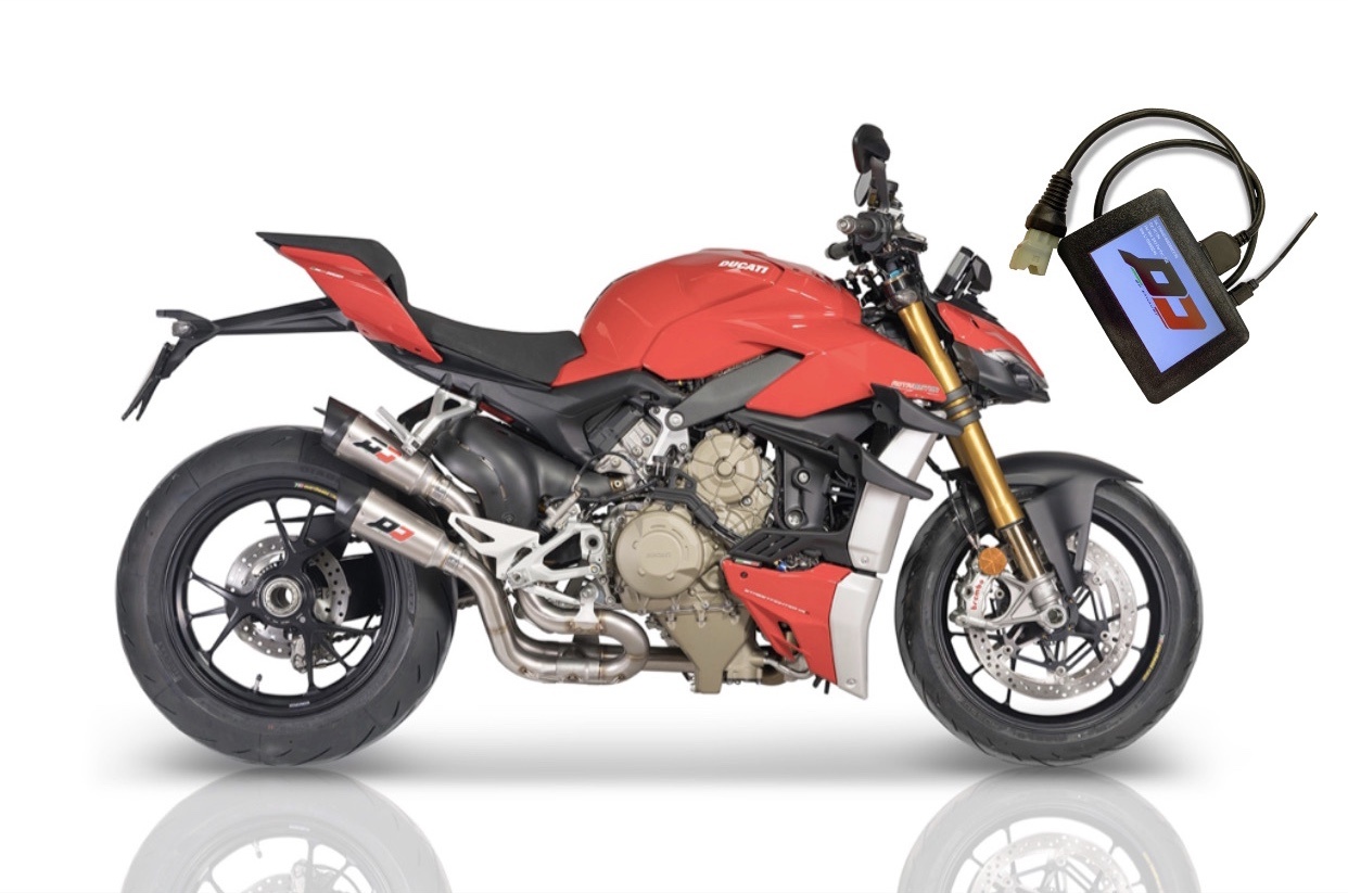 QD Exhaust impianto semi-completo Streetfighter V4 + ECU
