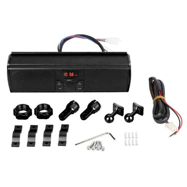 Kuuleyn stereo moto manubrio MP3 USB impermeabile nero
