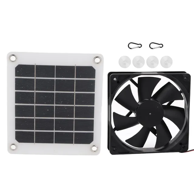 AOWINHIT 6V 10W ventola solare USB IP65 serra pollaio