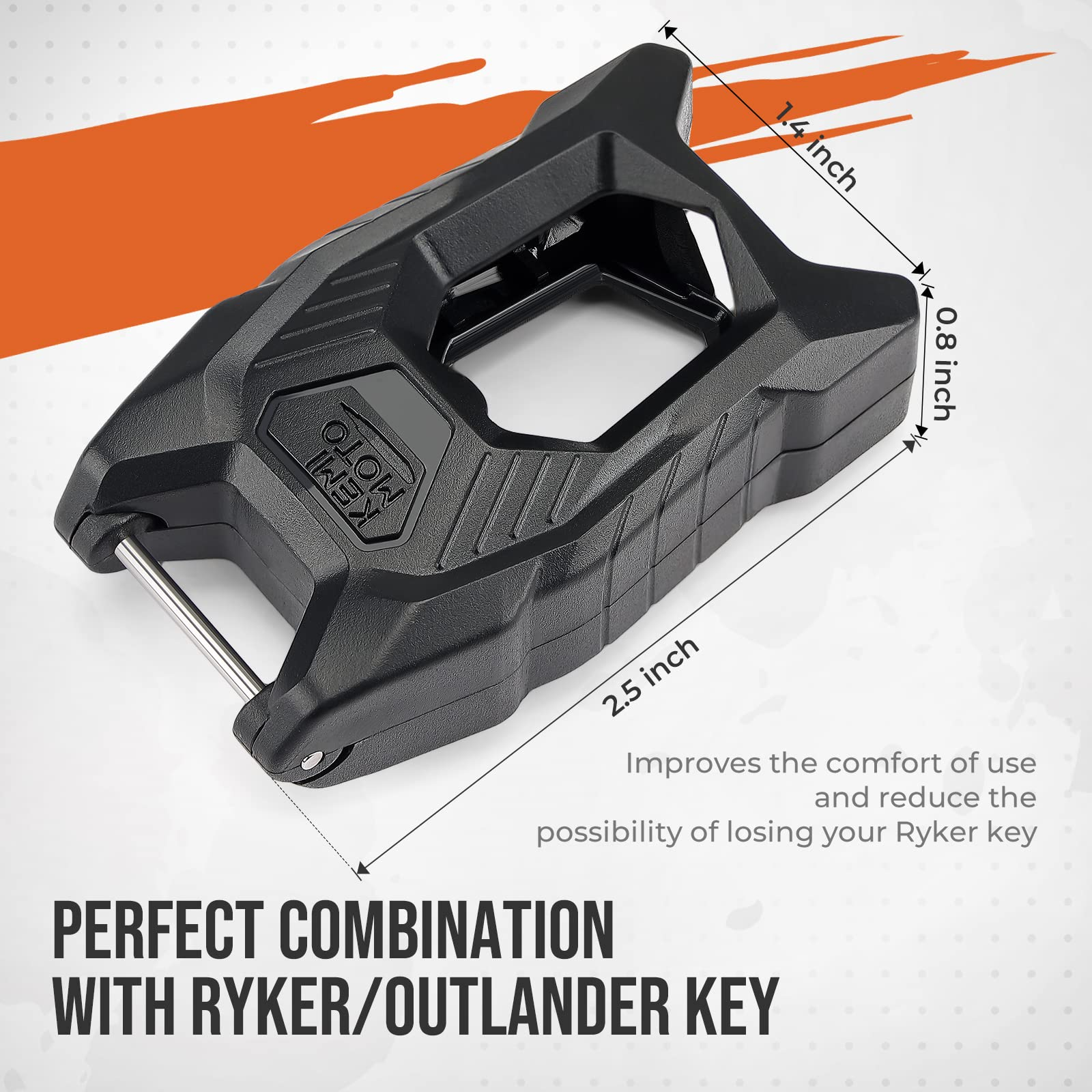 KEMIMOTO Portachiavi Can-Am Ryker Outlander ABS nero